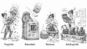 Fragilität, Robustheit, Resilienz, Antifragilität